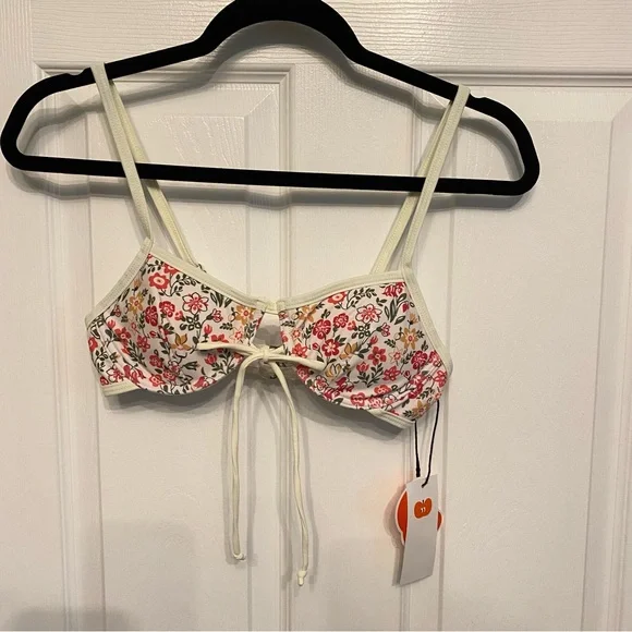 NWT Cider Underwire Floral Cheeky Fully Lined Bikini Swimsuit Small - Picture 2 of 15